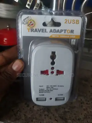 2 Usb Universal Travel Adaptor".