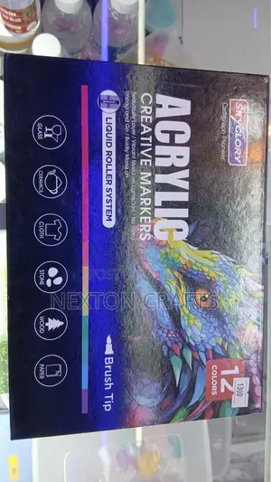 Acrylic Paint Pen Set - 12 Vibrant Colors