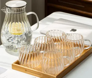 *Stripped / Pumpkin Transparent Teapot / Coffee /Juice/