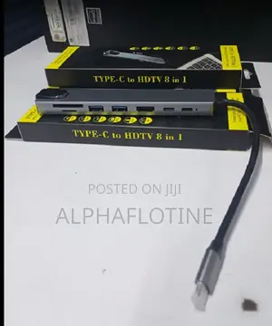 Type C 8 in 1 With Usb 3.0,Hdmi,Pd, Vga, Ethernet Ports