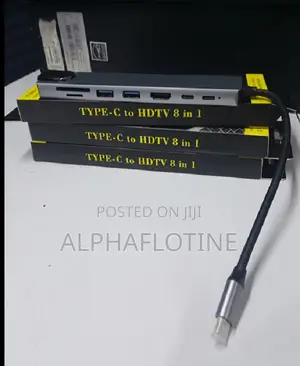 Usb C Hub – 8 in 1 Type C Adapter Compatible/ Usb C Devices