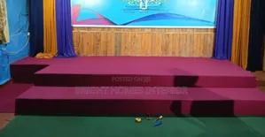 Maroon Altar and Church Carpet Installation Inclusive