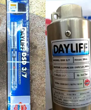 Dayliff DSD 3/7 Submersible Borehole Pump 50 Meter Head 1 Ph