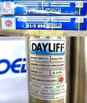 Dayliff DSD 3/13 Submersible Borehole Water Pump 93m Head