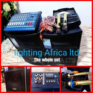 6 Channels Mixer - (2)Mid Speakers - Wireless Microphone Set