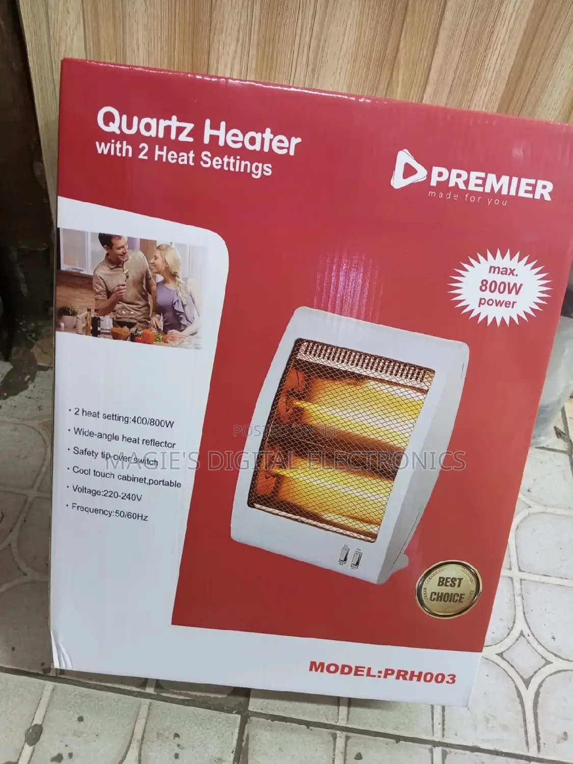 Most Reliable 800w Premier Quartz Heater