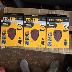 Sand Paper Tolsen 5pcs Sanding Sheets for Palm Detail Sander