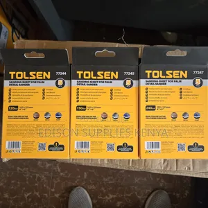 Sand Paper Tolsen 5pcs Sanding Sheets for Palm Detail Sander