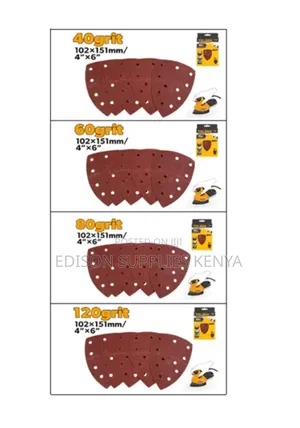 Sand Paper Tolsen 5pcs Sanding Sheets for Palm Detail Sander