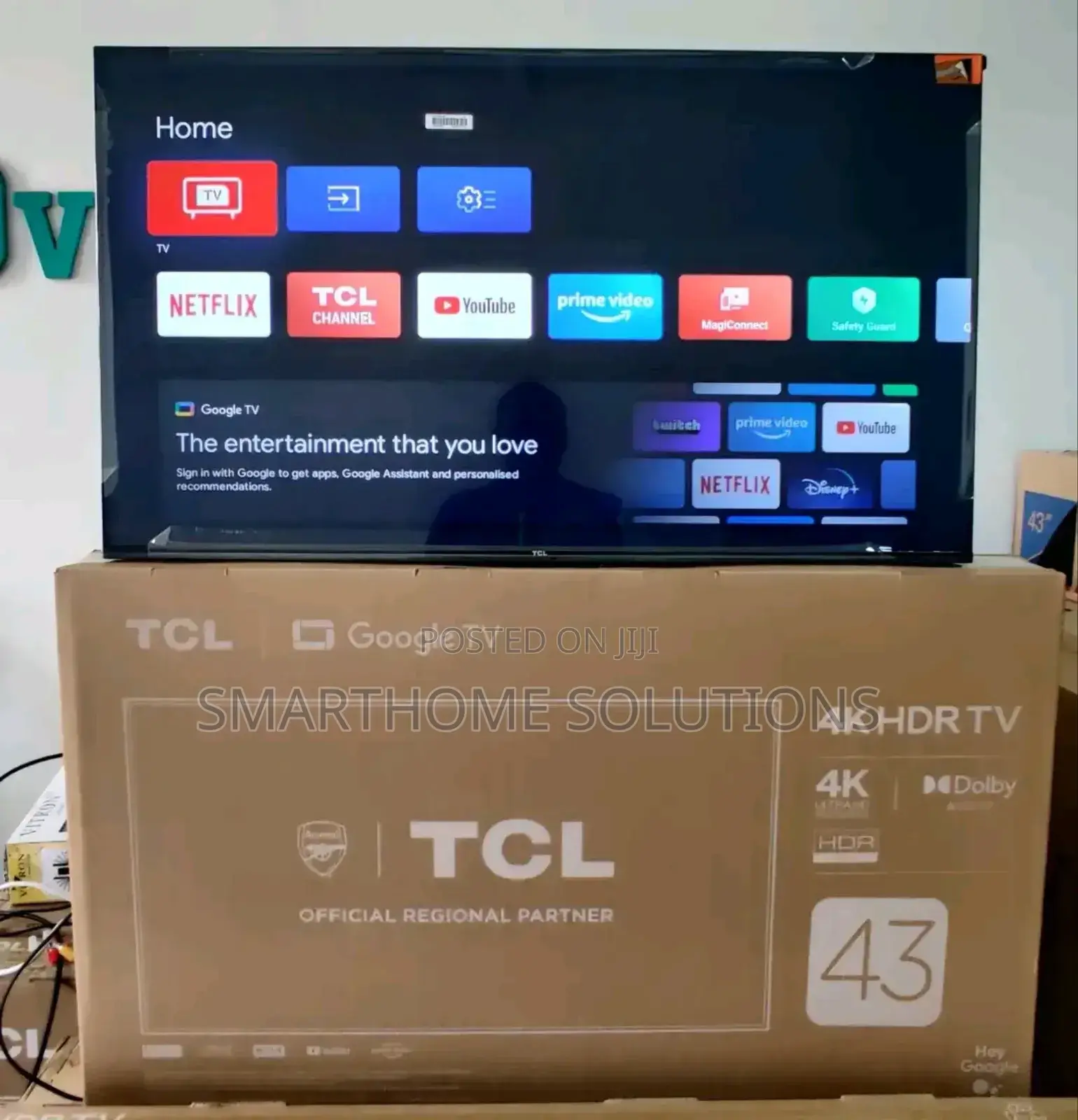 TCL 43" Smart Android Google Tv Frameless Ultra
