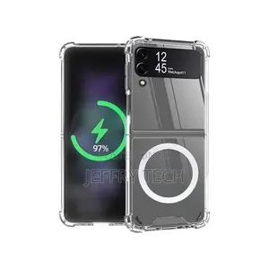 Galaxy Z Flip 4 Magsafe Clear Case, With Magnetic and Suppor