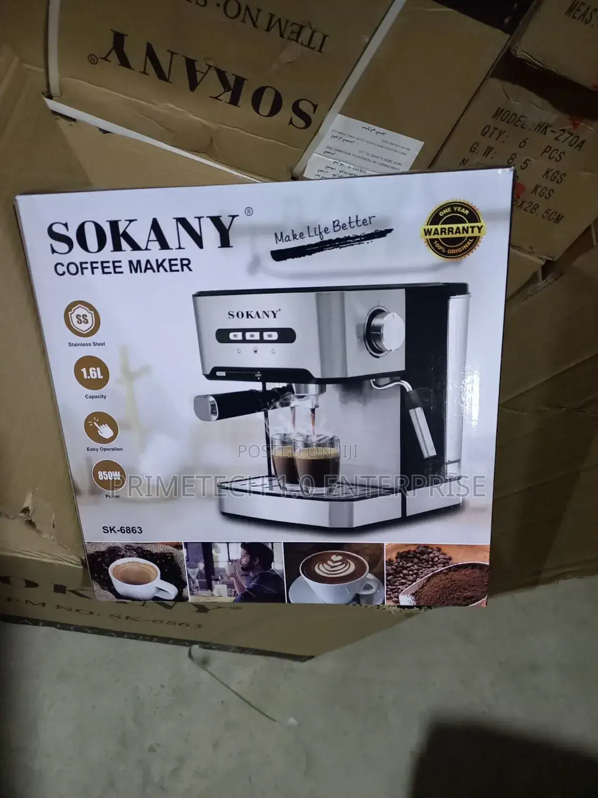 Sokany Commercial Coffee Maker 1.6ltrs