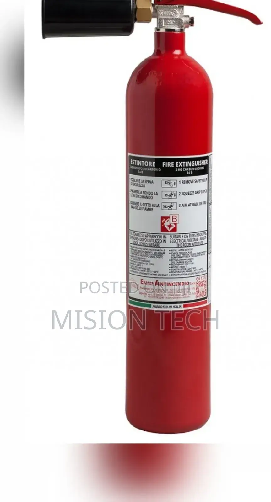 2kg C02 Fire Extinguishers.....