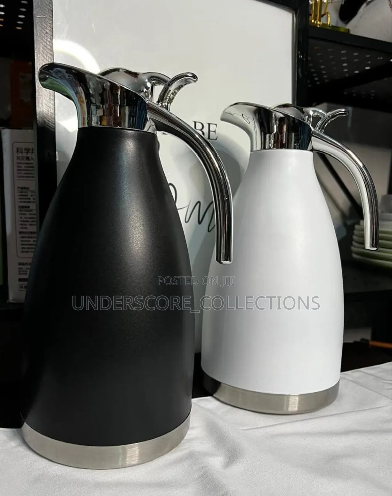 2 Litres Unbreakable Flask Black and White