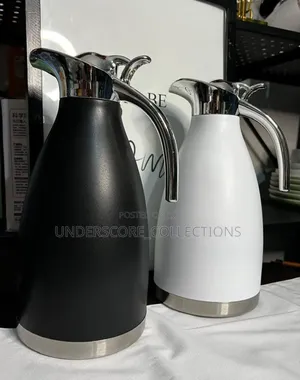 2 Litres Unbreakable Flask Black and White