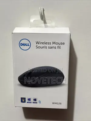 Dell Wm126 Wireless Mouse, 1000dpi, With Usb Nano Receiver