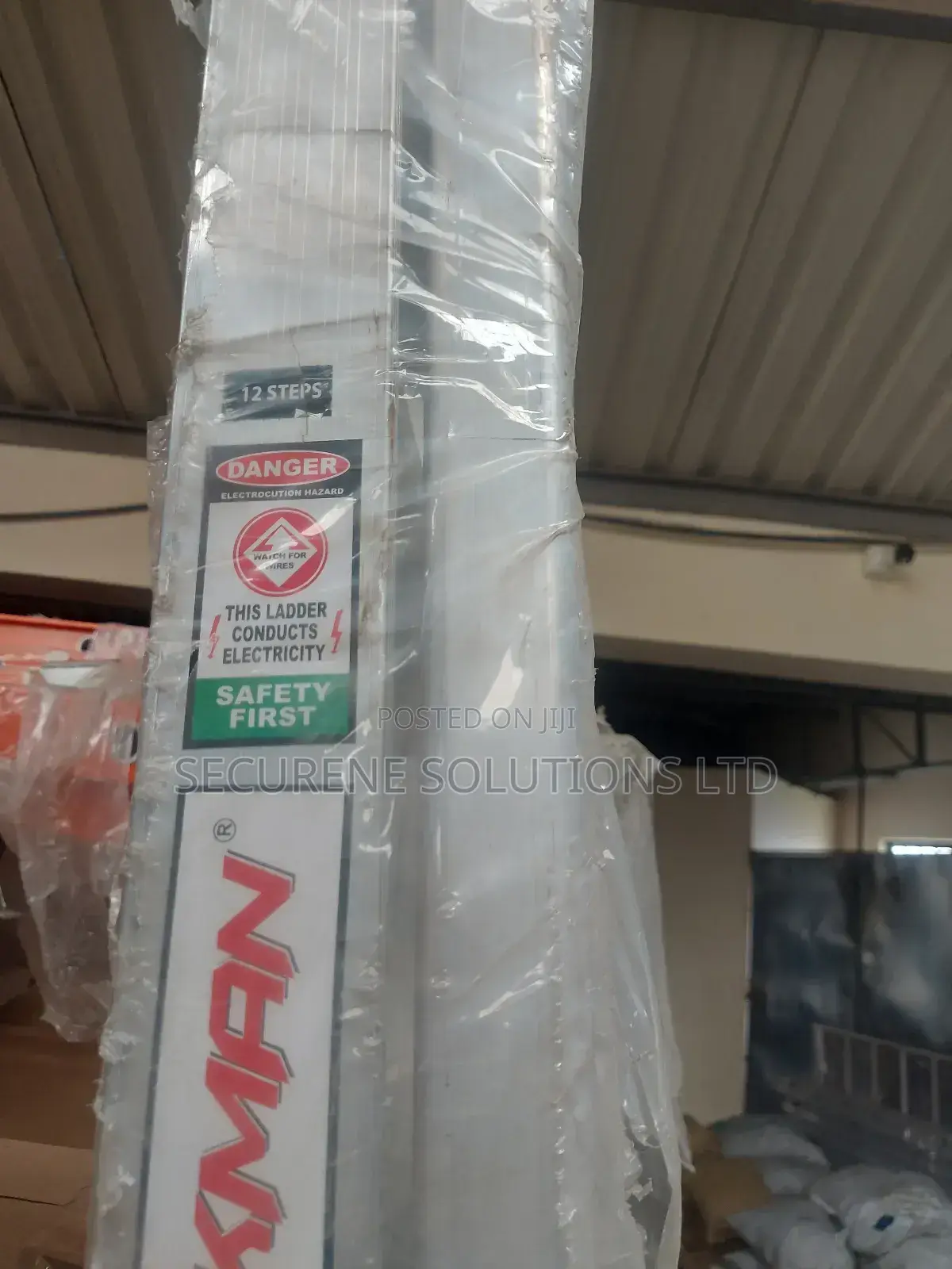 Workman 12-Steps Aluminum Telescoping Ladder.
