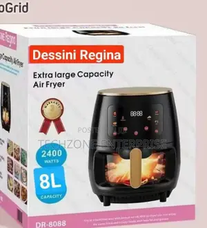 Dessini Air Fryer 8 Litres Dr-8088 With Digital Touch Panel,
