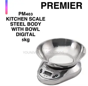 Kitchen Scale Steel Body With Bowl 5kg