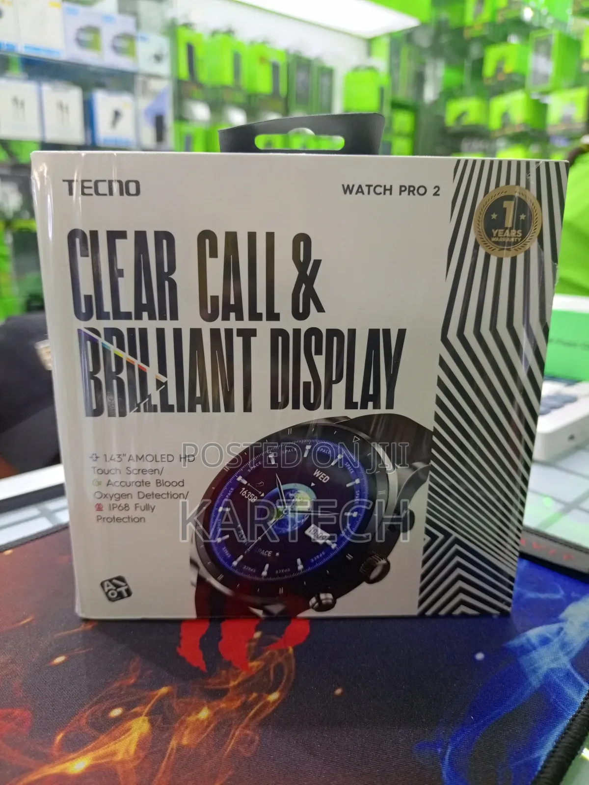 Tecno Watch 2 Pro, 1.43” Amoled Screen Smart Watch