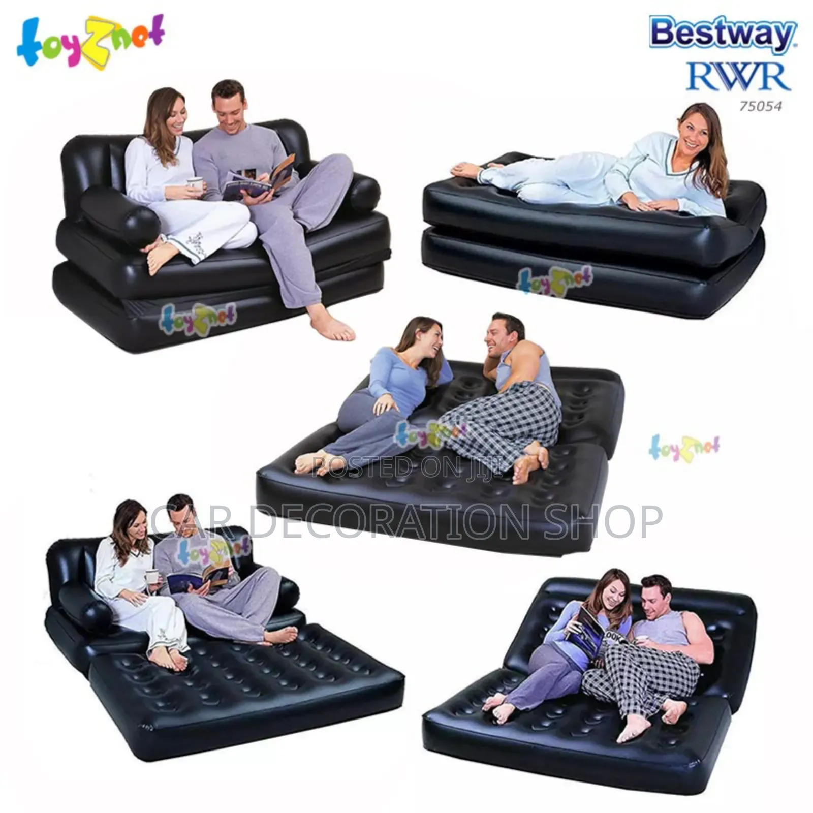 5in1 Inflatable Pullout Sofa Bed With Electric Pump