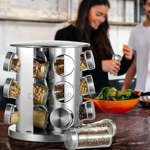 Generic Rotating Spice Rack Countertop Storage Organizer
