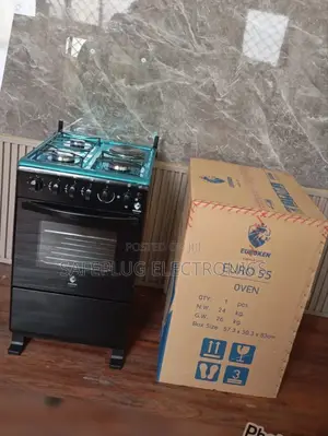  50×55 Euroken 3+1 Standing Cooker With Electric Oven