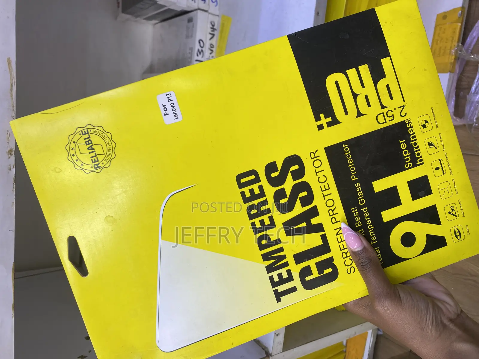 Tossepy Screen Protector Lenovo Tab P12 Tempered Glass