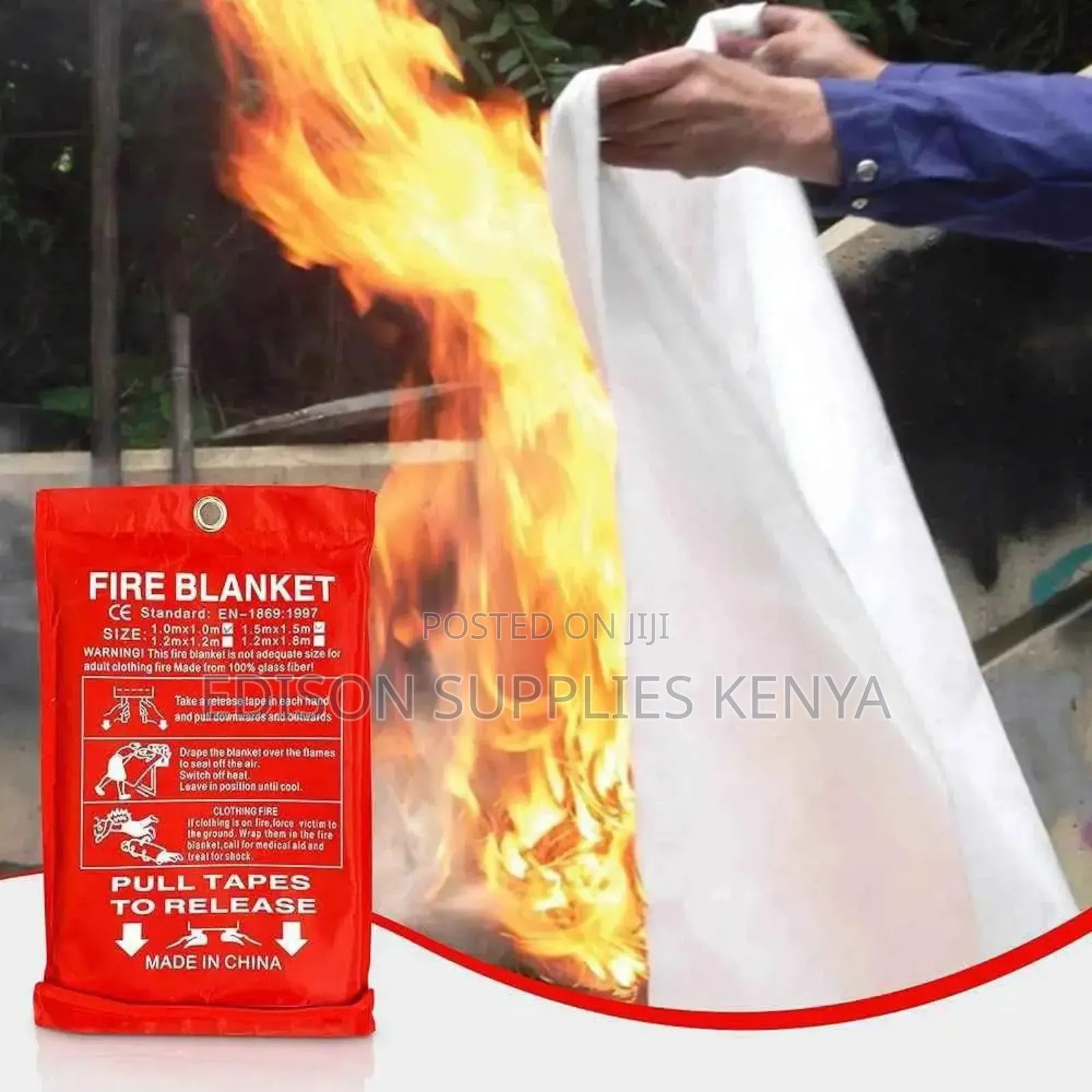 Fire Blankets Emergency Fire Blanket Kitchen Camping Flame Fire Stop
