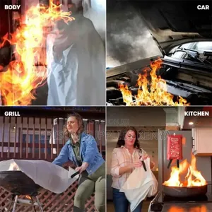Fire Blankets Emergency Fire Blanket Kitchen Camping Flame Fire Stop