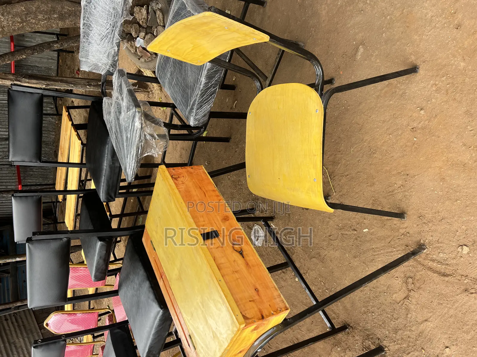 Durable Construction School Lockers and Chairs