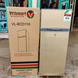 *Volsmart Double Door Fridge 118litres