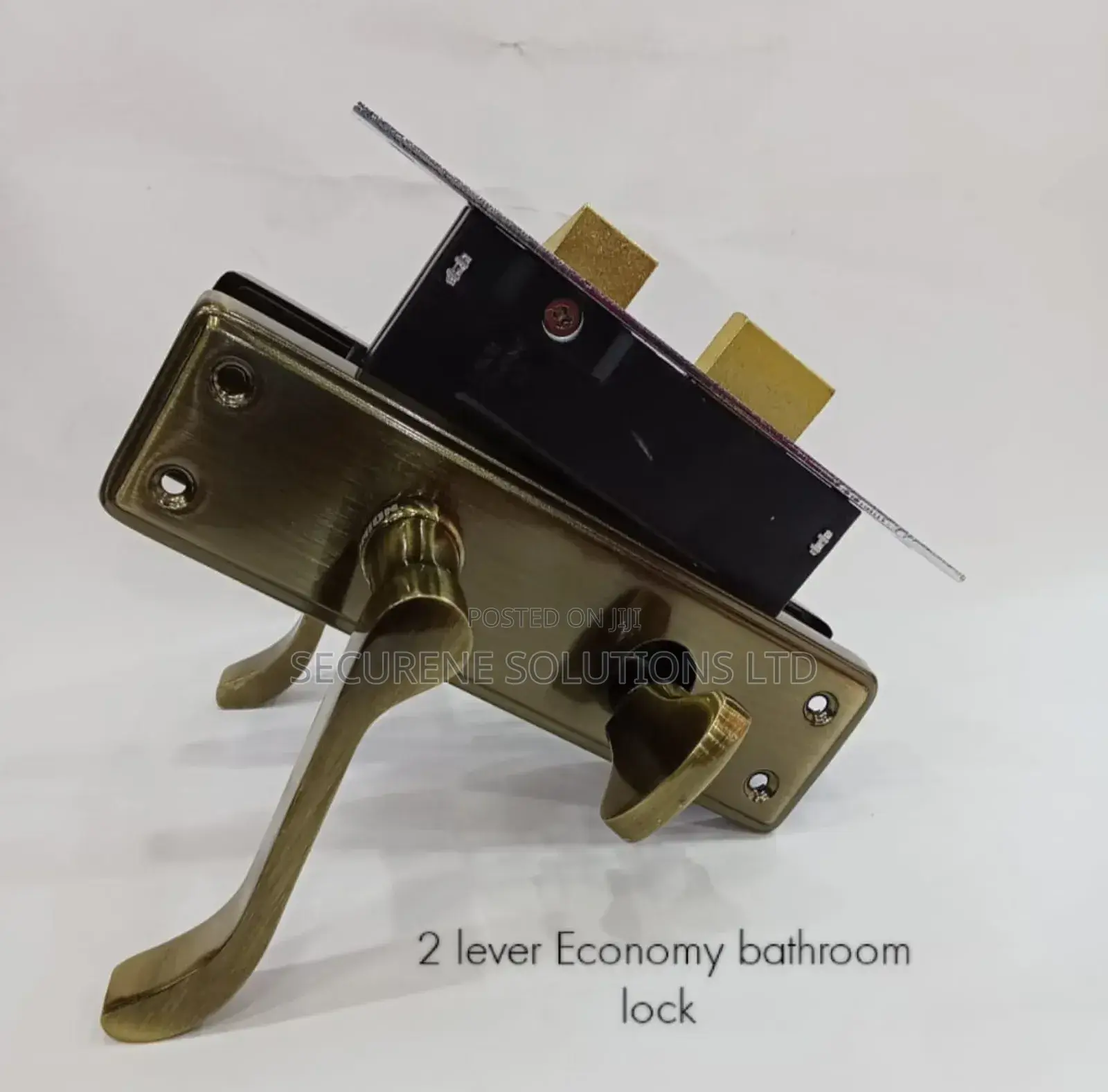 Union Scroll Handle,2 Lever Economy Bathroom Lock