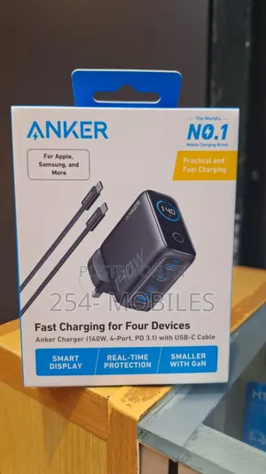 Anker Fast Charger (140w, 4-Port, Pd 3.1)