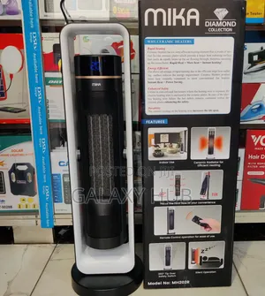 *Mika Tower Heater With Remote, Fan,Tilt and Oscillation
