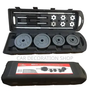50kg Generic Barbell/Dumbbell Set With Carrying Case