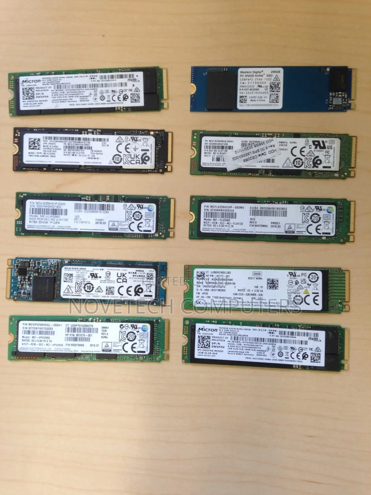 256gb M.2 Nvme SSD Mixed Major Brands Internal Hard Drives