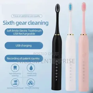 Sonic Electric Toothbrush 3 Brush Heads for Adults