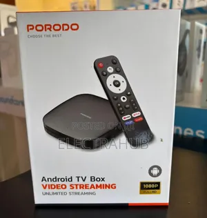 Porodo Android Tv Box Video Streaming Brand New Sealed