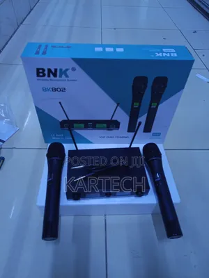 BNK Bk802 Wireless Microphone System Dual Channel