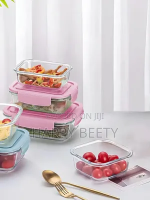*Borosilicate Glass Food Storage Containers With Lids
