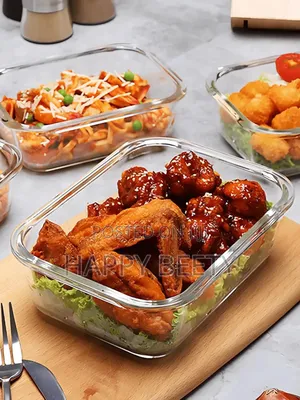 *Borosilicate Glass Food Storage Containers With Lids