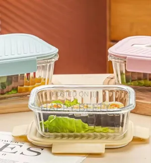 *3pcs Borosilicate Glass Ribbed Food Storage Containers