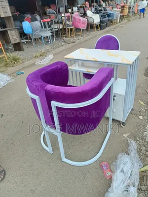 Manicure White and Purple Set, or Nail Station 