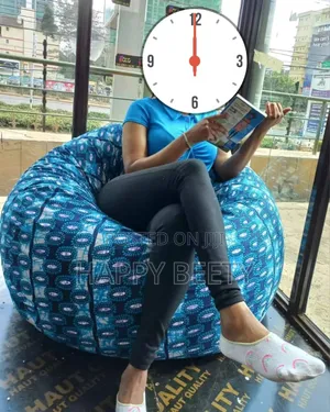 African Fabric Beanbag Seat