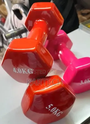 5kg Vinyl Rubber / Neoprene Aerobics Dumbbells (Pair)