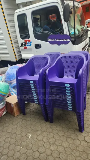 Easy Plastic Chairs, Chairs In Purple Color