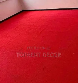 Study Room Floor Red 4mm Delta Wall to Wall Carpets