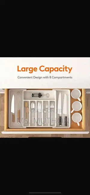 Hard Plastic Expandable Cutlery Drawer Organizer