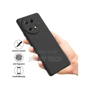 Liquid Silicone Phone Case for Tecno Camon 30s /30s Pro Blak